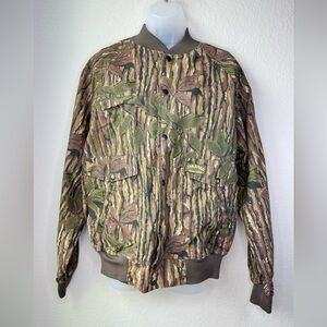 Vintage Spartan Realtree Camo Hunting Bomber‎ Jacket Size Medium Made in USA